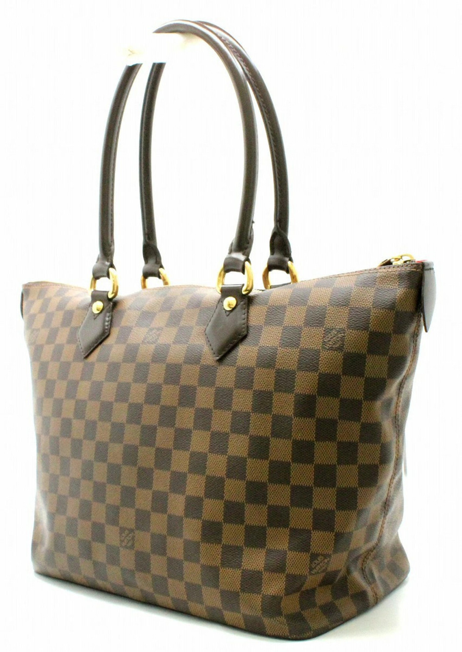 Louis Vuitton Damier Handbag Bag Saleya Tote Brown